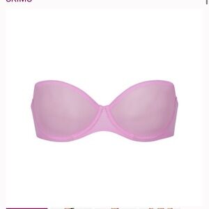 SKIMS Ultra Fine Mesh Underwire Strapless Bra 44DD NWOT